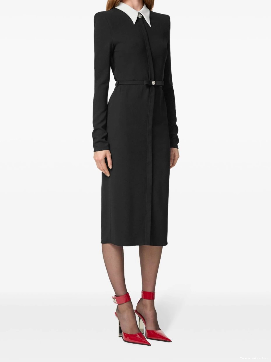 Cheap Versace midi pearl-detailing dress Women 0705